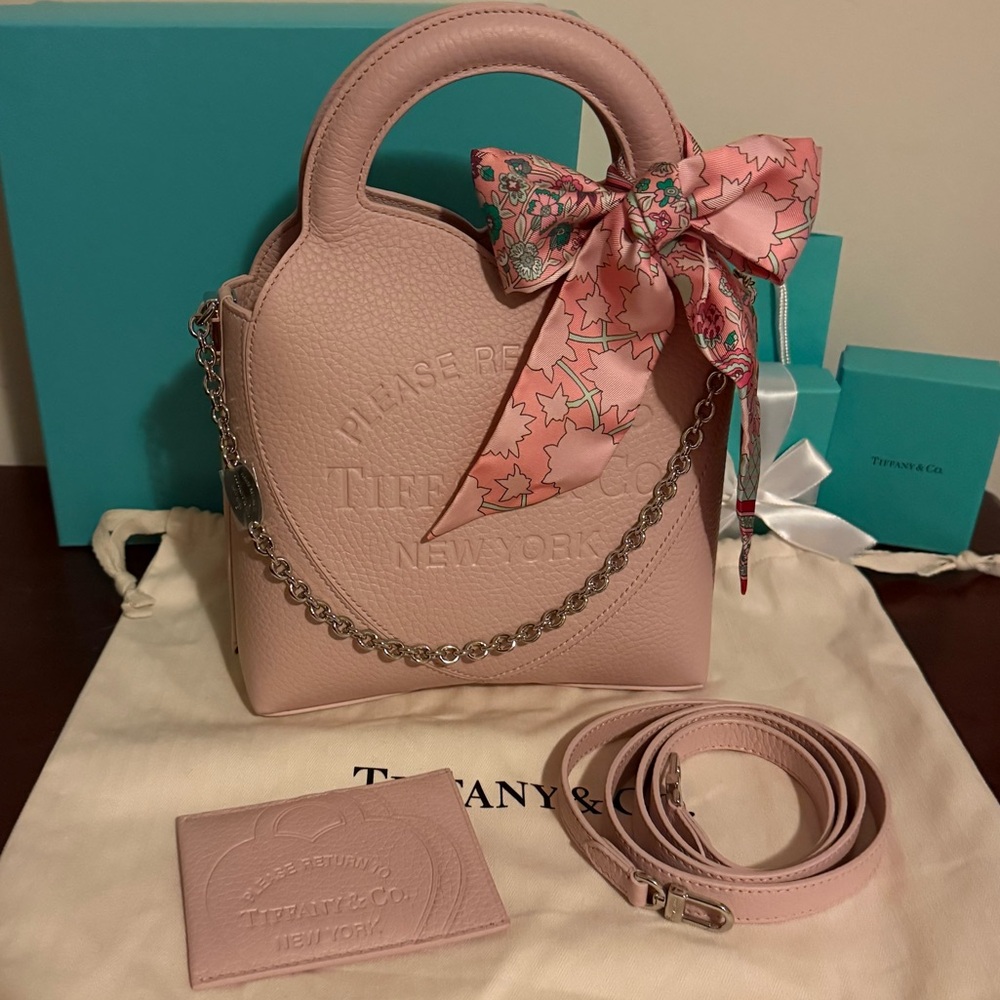 Tiffany & Co. Pink Heart Mini Bag & cardholder set